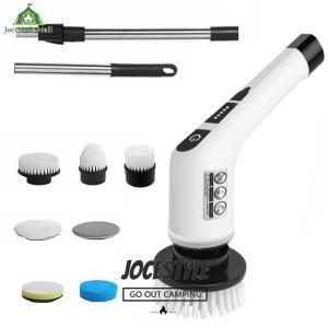 [Jocestyle Mall]Electric Spin Scrubber Electric Spinning Brush Cordless Cleaning Brush Electric Washing Up Brush for Tiles Glass Grill