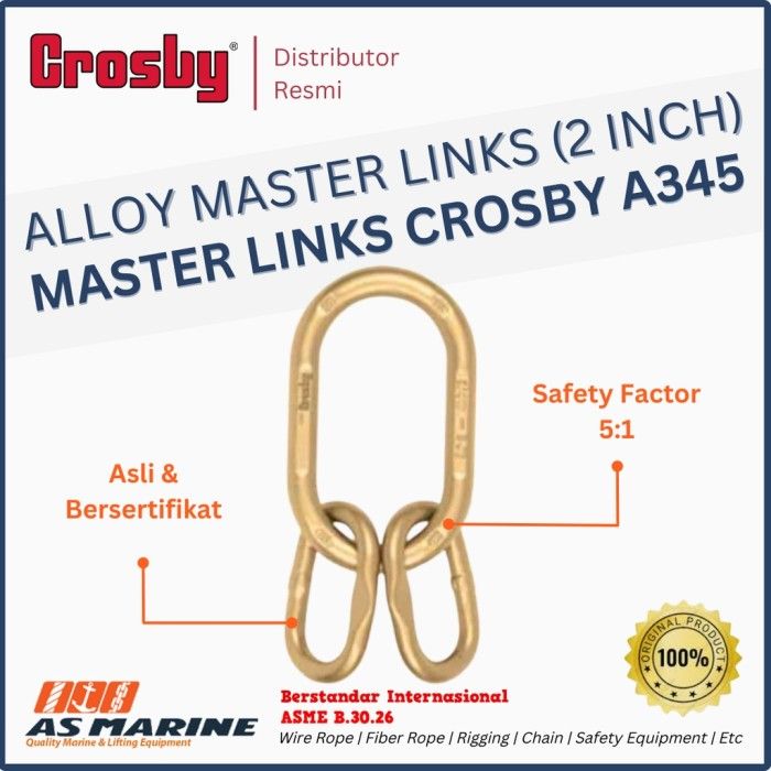 Crosby Master Link Assembly A345 2 Inch Lazada Indonesia