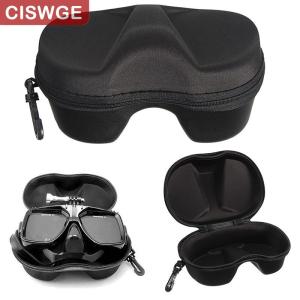 [COD] CISWGE SPORTS Diving Glasses Storage Box Scuba Snorkeling Set Multifunction Face Cover Snorkel Zipper Case for Underwater Swimming