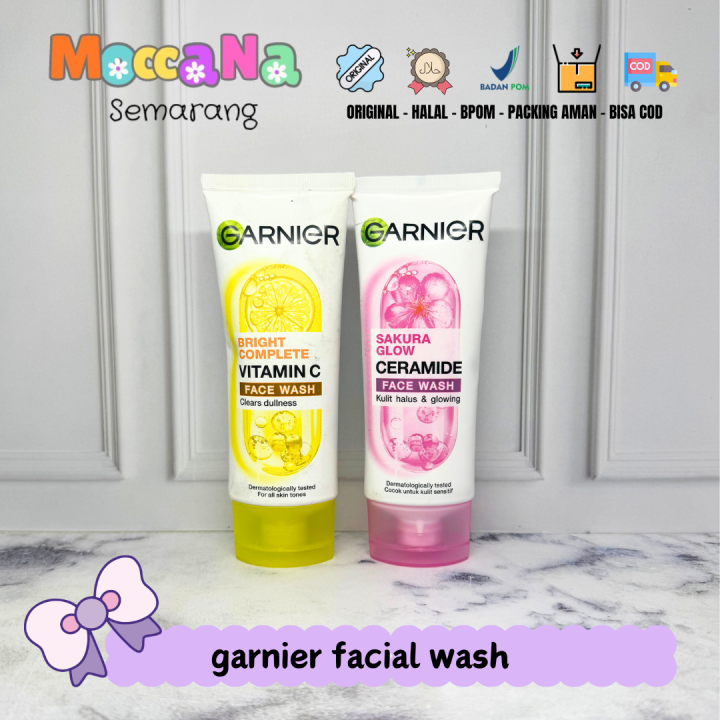 Garnier Bright Complete Brightening Face Wash Skin Care 100ml