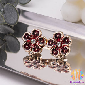 MegaMate 1 ชิ้น รูปดอกไม้ ตะขอร่นกางเกง หัวเข็มขัดเอว สไตล์ใหม่ หัวเข็มขัดตกแต่งเอว Fashion Pins