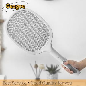 JUTBONG Electric Shock Mosquito Killer 3000V USB Rechargeable Mosquito Swatter Portable Long-handled Mosquito Lamp