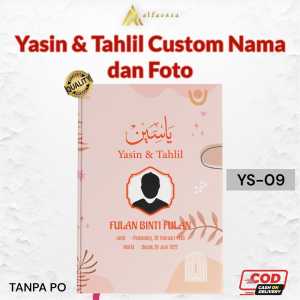 Alfareza - Buku Yasin & Tahlil YS-09 Terjemahan Hardcover Custom 128 halaman ARAB Latin I Terjemah BISA Pasang FOTO FREE SISIPAN Nama Keluarga