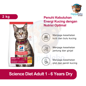 Science Diet Adult Cat Food 2 Kg Fresh Pack Makanan Kucing