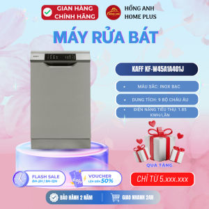 Máy rửa bát bán âm Kaff KF-W45A1A401J dung tích 9 bộ châu âu thiết kế nhỏ gọn