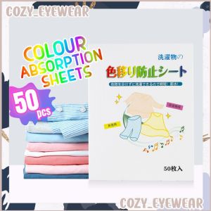 (50 PCS) Anti Stain Color Absorption Sheet Mix Color Proof Film Color Absorb Fabric Paper Anti Dye Cloth Laundry Papers