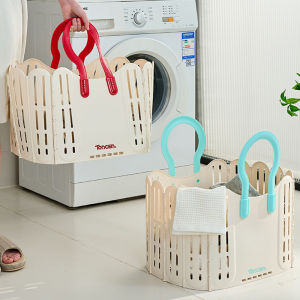 YEYA Giỏ giặt quần áo gấp được lớn treo tường với tay cầm cho sử dụng tại nhà