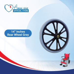 Hospital Wheelchair Solid and Rear Wheel - 6 and 8 Inches (Solid) OR 14 and 18 Inches (Rear)