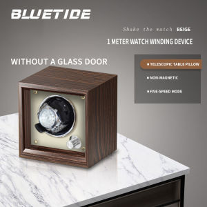  BLUETIDE Watch Winder TPD Mode automatic watch winder box 1/2/4/6 Slot Wood Watch box storage Quiet Motor Watch Shake watch display storage box