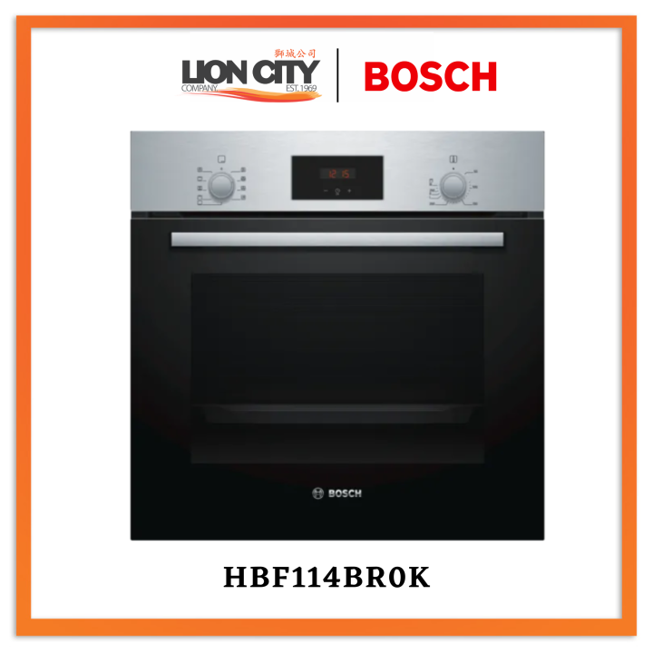 Bosch HBF114BR0K 60cm Builtin Stainless Steel Oven Lazada Singapore
