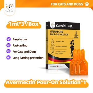 Cassiel Pet Anti Tick And Flea Spot Treatment Repellent Anti-Itching Dewormer Tablets For Cat & Dog