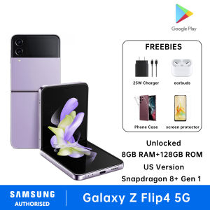 SAMSUNG Galaxy Z Flip 4 5G Smartphone 8GB RAM + 128GB ROM Single Sim 6.7 Inches Snapdragon 8+ Gen 1 Factory Unlocked Android Phone