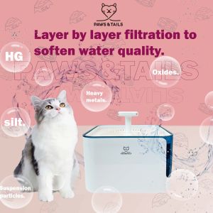 Water Fountain | Feeder Water  Drinker | Cat Water Dispenser | Automatic Pet Water Dispenser Cat（3L-DU3L-S ）
