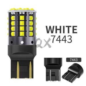 ⚡️Q&X_SHOP_3⚡️2PCS หลอดไฟ LED T20 สเปค 12V-24V สมชื่อความสว่างสูง (3030-44SMD) สำหรับรถจักรยานยนต์ ทั่วไป: ไฟย้อนกลับ/ไฟท้าย/ไฟเบรค