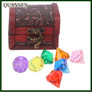 QUANSEN Christmas gift AYLMER 【Flash Sale】Diving Gem Pool Toy 10 Big Colorful s with Treasure Pirate Box Swimming