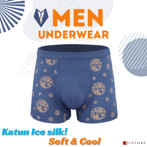 Celana Dalam Pria 2 pcs Underwear Boxer Ice Silk Ukuran 2XL (70 – 77.5 kg) 786