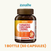 Estalife Turmeric Curcumin 1500MG | Joint Pain | Boost Immunity Supplement | 姜黄 | 60 Capsules