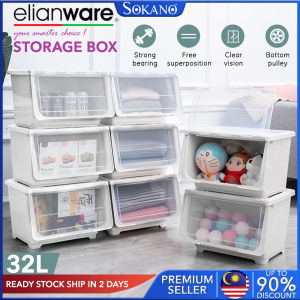 SOKANO Elianware 1Pc Stack Box Drawer with Roller Kitchen Home Living Storage Box Organizer (32L)