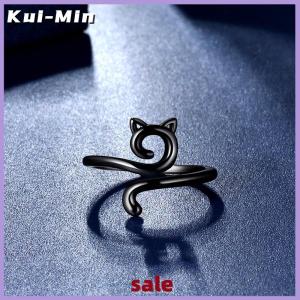 Kui-Min Adjustable Size Yarn Ring Cat Ears Crochet Ring Beginner Knitting Crocheting Loop Thread Wrapped Rings Tension Regulator Tool