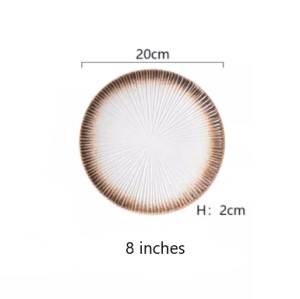 Activebae Japanese Style Ceramic Dinnerware Ramen Sushi Bowl Plate Tableware Soup Serving Rice Household Restaurant Creative Variant