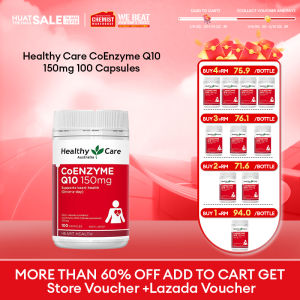 Healthy Care Co Enzyme Q10 150mg 100 Capsules Support Heart Health Help Promote Physical Performance Chemist Warehouse