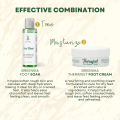 [ FOOTSPA SCRUB SET ] Greenika FootSpa Essentials Gift Set – Foot Soak, Scrub, Lotion, Cream & DeoFoot Spray, Complete Foot Care Kit for Dry Skin & Cracked Heels, Moisturizing & Refreshing Spa Set for Men & Women. 
