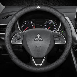 Car Steering Wheel Cover Anti Slip Steering Wheel Cover 38Cm Microfiber Leather Car Steering Wheel Protector For Mitsubishi Xpander Cross Pajero Outlander Sport Eclipse Attrage Triton Colt Mirage Lanc ﻿
