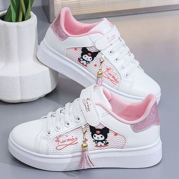 Sanrio kuromi Girl Flat Shoes Breathable Sneakers Student Running
