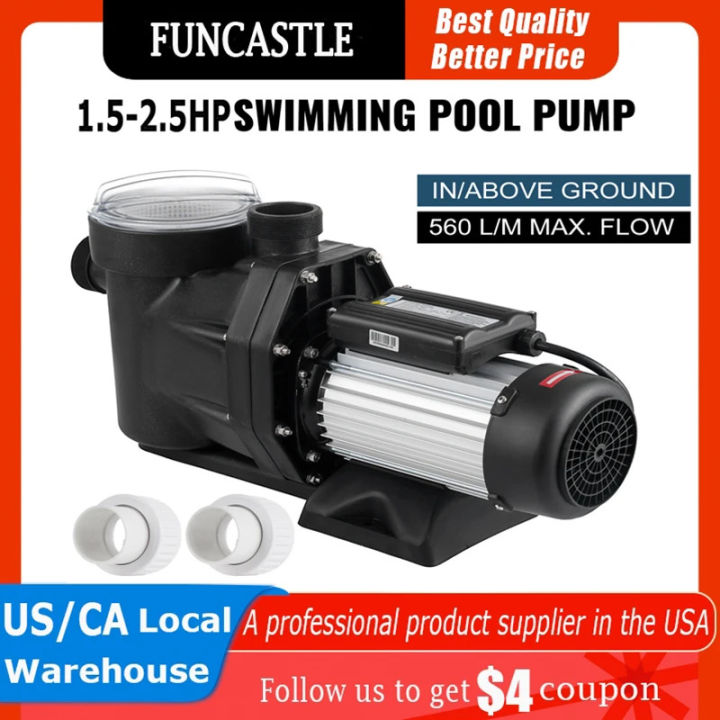 Swimming Pool Pump with Sand Filter High Flow 1.5HP-2.5HP Water Pump ...