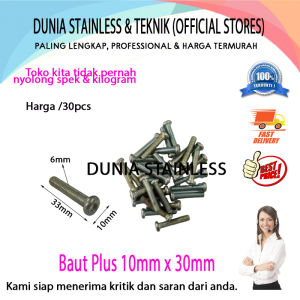 Baut Plus 10mm x 30mm alat teknik