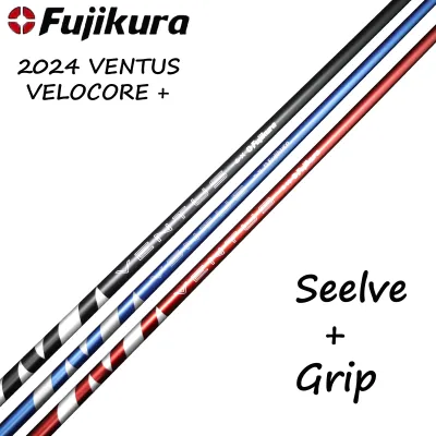 2024 Fujikura VENTUS VELOCORE + เพลาไม้ไดรฟ์กอลฟ์ Flex 5/6/7 R / S / X Fw เพลาประกอบและจับฟรี Shftas คลับสีดำ/แดง/น้ำเงิน