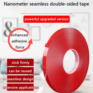 Transparent Double-Sided Tape Thick Reusable Nano Tape Waterproof Strong Adhesive Tape Heavy Duty Car/Home Thick Tapes