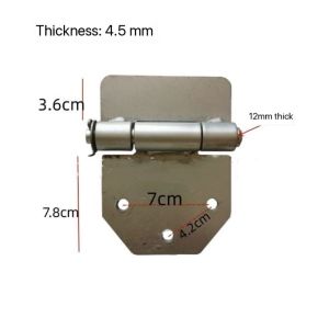 4.5 Thick  Drop Side Hinges 3holes Steel w/Galvanized Plate