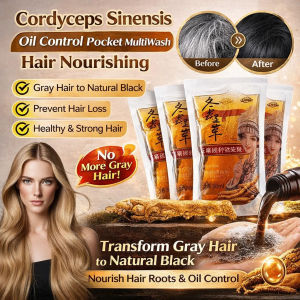 Cordyceps Oil-Control Shampoo Water Black Repair Nourishing Shampoo Prevent Hair Loss Herbal Repair Shampoo
