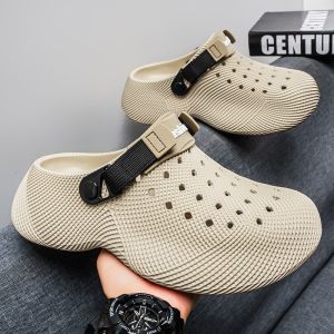 [Free Shipping] Summer MenS Thick-Soled 3D Patterned Non-Slip And Wear-Resistant Clogs Suitable For Driving Outdoor Wear And As Beach Sandals