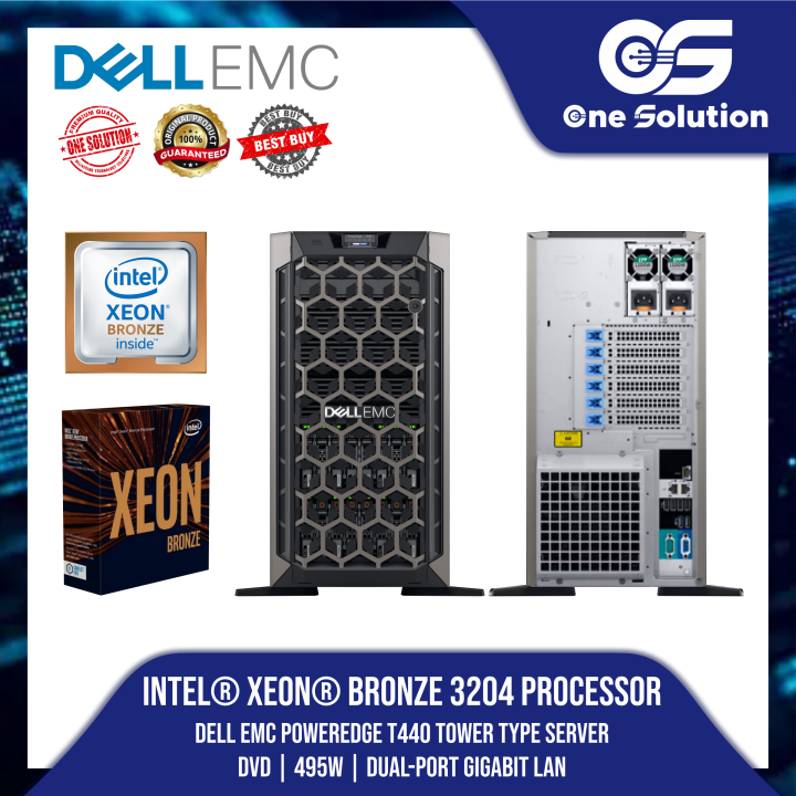 Intel® Xeon® Bronze 3204 Processor | Dell EMC PowerEdge T440 Tower Type ...