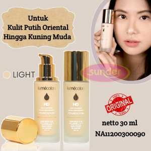 ORIGINAL Foundation Full HD Lumecolors Tahan Lama Anti Luntur Alas Bedak Lumecolours Ori Sachet Foundation Botol Lumecolors