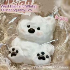 Rosy Recess Cute Dog Face Squishy Toy Stress Relief捏捏乐 Soft PVC Antistress Play for Adults and Kids
