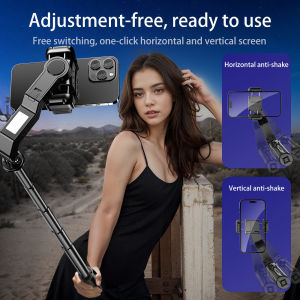 Portable mobile phone selfie stick quadruped anti-shake selfie stick travel portable fill light selfie stick