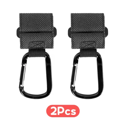 Hamshmoc 2 Pieces Universal Baby Stroller Hook Strong Toddler Hanging Bag Hooks For Trolley Baby Pushchair Pram Hook Stroller Accessories Convenient Shopping