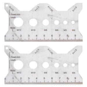 High Stainless Steel Pitches Measuring Ruler Double Side Marking For Workshop Engineers Technical Measurement