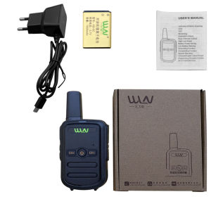 HT WLN C51 walkie talkie Handy Talky sipil daya tinggiMini Wln Two-Way Radio Walkie Talkie 16 Channel UHF 400 - 470MHz