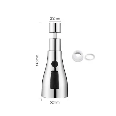 MOGEE - Đầu vòi nước tăng áp rửa bát xoay 360 MẪU MỚI có 3 chế độ tiện dụng