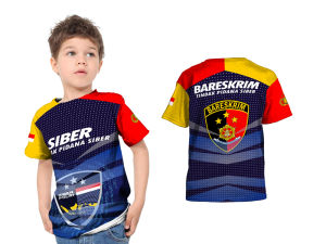 Kaos Bareskrim atasan Anak Bareskrim Lengan Pendek Fullprint