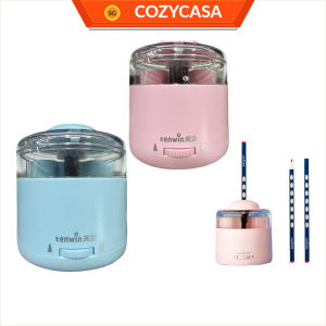 【COZYCASA】Cat Paw Electric Pencil Sharpener | Dual Power | Tungsten Steel Blade