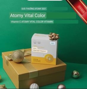 Vitamin C trái cây 500mg hấp thu nhanh không gây hại dạ dày tăng sức đề kháng làm đẹp da ngăn ngừa cảm cúm  - Atomy Vita Color  Vitamin C 500mg - 애터미 비타컬러 비타민C - 500mg - Атоми Витамин С