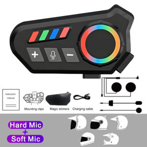 บลูทูธ ติด หมวก Bluetooth ติด หมวก ชุดหูฟังบลูทูธติดหมวกกันน็อค อุปกรณ์เสริมขี่มอเตอร์ไซค์ แบตอึด หูฟังบลูทูธ หูฟังบลูทูธติดหมวก เชื่อมต่อ อินเตอร์คอม ได้ helmet bluetooth intercom