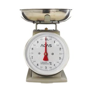 ACAS Timbangan Mangkok Jarum 10 Kg - 20 kg - 30 Kg Analog Manual Besi Stainless Steel Serbaguna Timbangan Dapur Buah Telur Daging Sayur Mechanical Kitchen Scale Precision 10kg - 20kg - 30kg