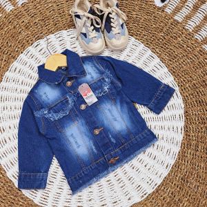 Deziyan868 Jaket Jeans Anak Perempuan Biowash sekrap
