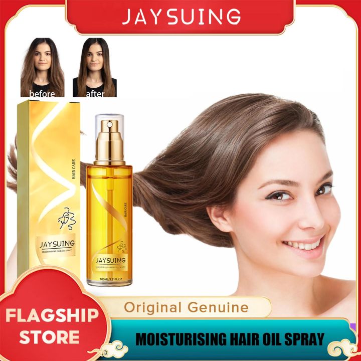 Jaysuing Moisturising Hair Oil Spray Smoothing Improves Dryness ...